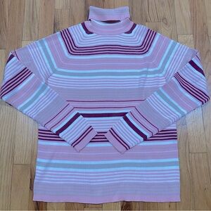 St. John’s Bay NWT Striped Turtleneck Y2K Long Sleeve Top